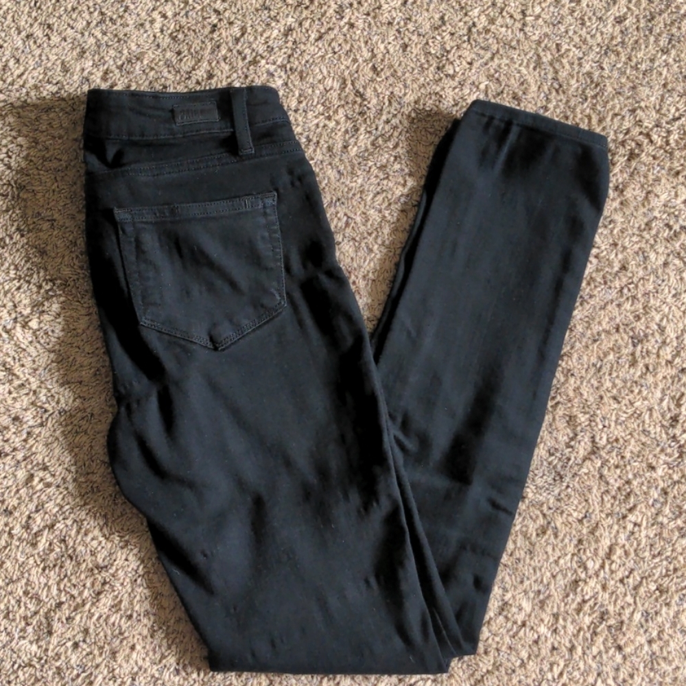 Paige Verdugo Skinny Jeans Black Size 26